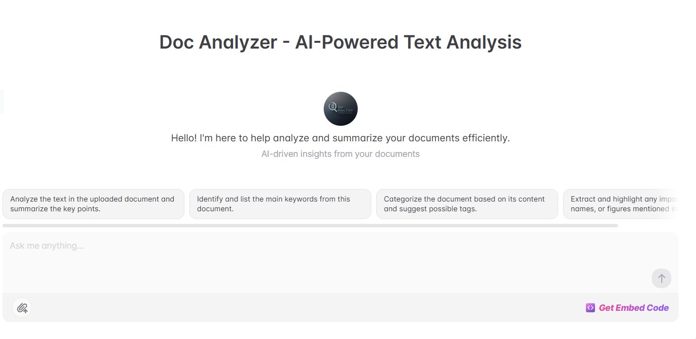AI-Driven Document Analyzer